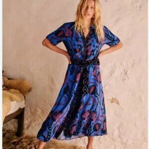 Sézane Adèle Dress — Atla Blue (Size 6)